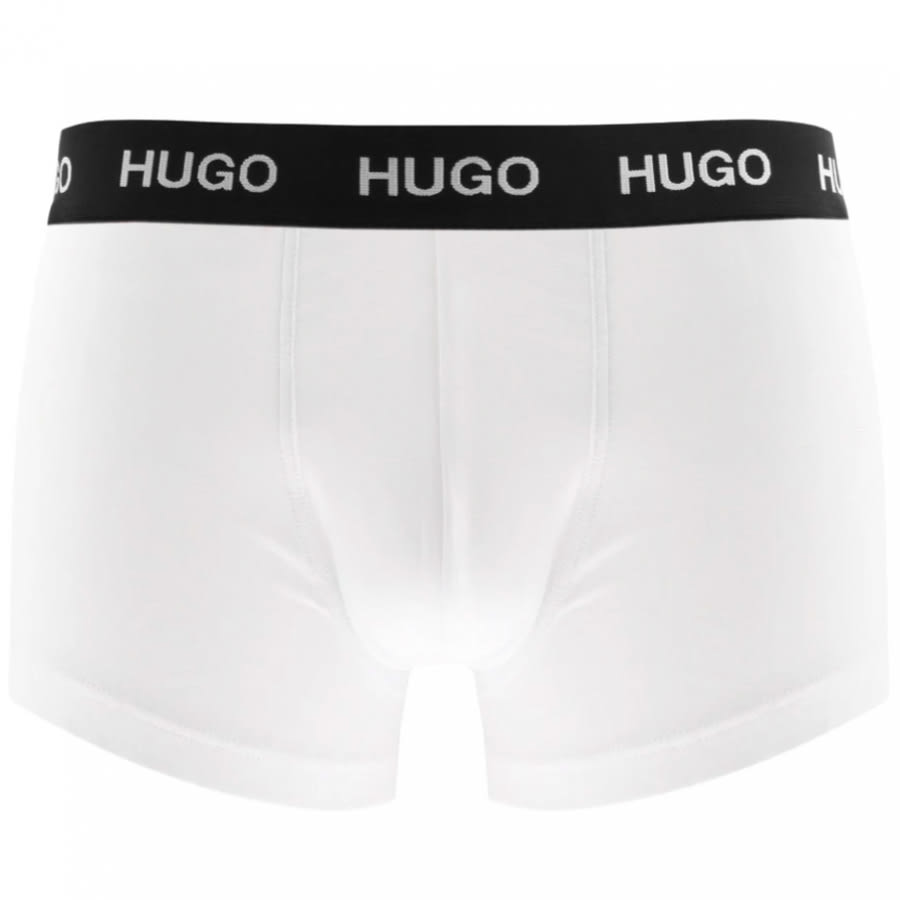 Alternative Image for ProductHUGO Triple Pack Boxer Trunks White2